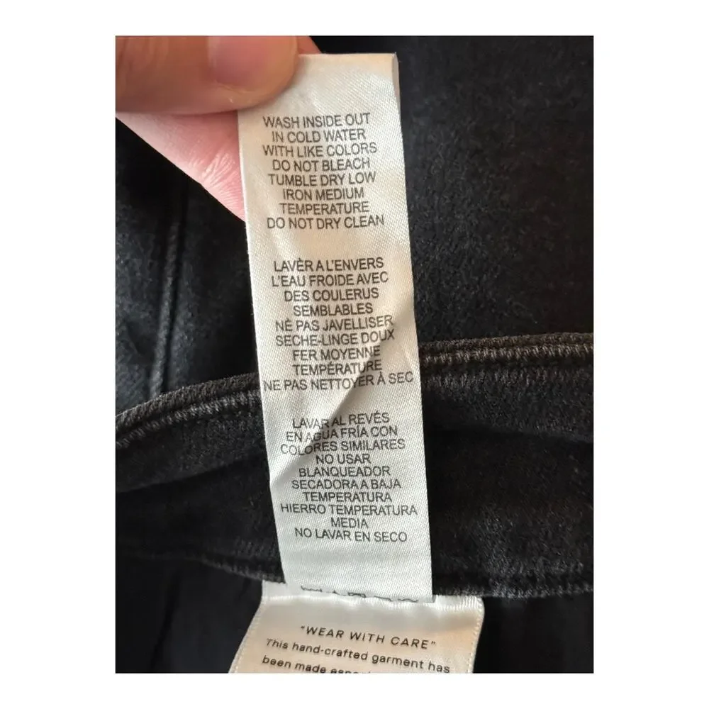 Good American GCLB900BT Good Classic slim Bootcut Jeans black size 30